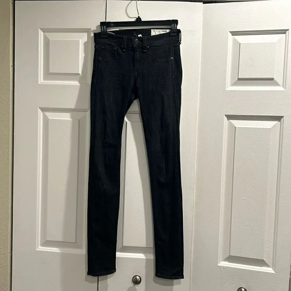 Rag & Bone Black Skinny Jeans, Size 24